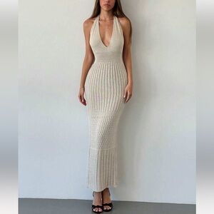 NWOT knit halter dress